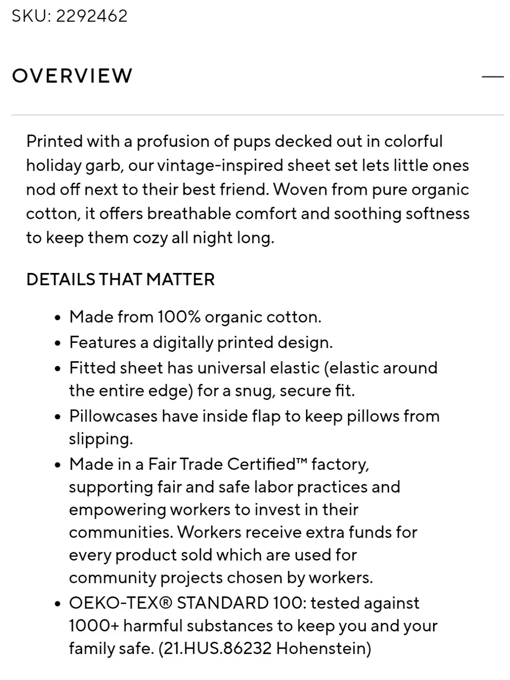 Pottery Barn Kids Holiday Dogs Organic Sheet Set - White with Multicolor